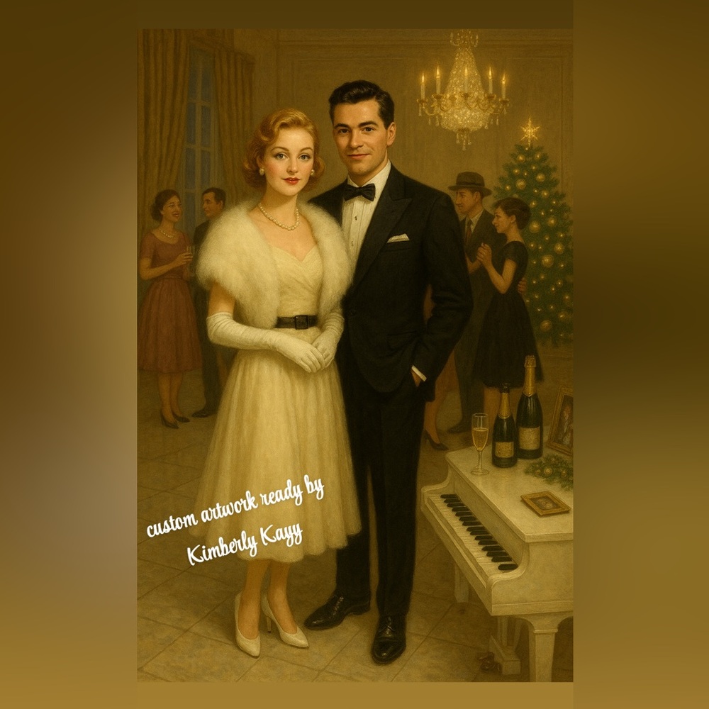 Title: Golden Christmas Elegance 12x16 (framed)